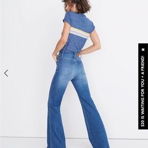 Madewell 11” high rise flare 24